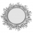 Broche ronde en métal sublimable