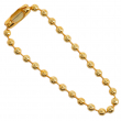 Chaîne à boules en acier doré Ø2,4mm 10cm - Lot de 50 unités