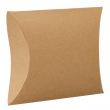 Caja almohada cartón 105x90x28mm - Kraft