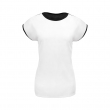 Camiseta de mujer sublimable 130g espalda negra T/S