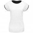 Camiseta de mujer sublimable 130g espalda negra T/XL