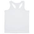 Camiseta tirantes niño tacto algodón 160g sublimable - Blanco T/9-10
