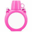 Gourde enfant en plastique avec plaques sublimables - Couleur Rose