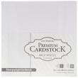 Scrapbook Cardstock - Canvas White - Pack of 20 sheets