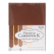 Carton scrapbooking série Chocolate Lovers - Lot de 50 feuilles de 5 couleurs