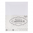 Scrapbook Cardstock - Great White - Pack of 50 sheets in 5 colours