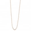 Cadena para collar 1mm 45+5cm - Oro rosa