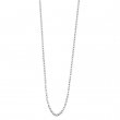 Cadena para collar 1mm 45+5cm - Plata