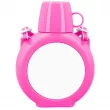Gourde enfant en plastique avec plaques sublimables - Couleur Rose