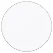 Plaque rond en aluminium sublimable - Blanc Ø97mm