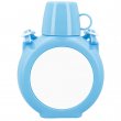 Gourde enfant en plastique avec plaque sublimable - Couleur Bleu