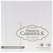 Cartulina para Scrapbooking Canvas White - Pack de 20 hojas