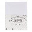 Scrapbook Cardstock - Great White - Pack of 50 sheets in 5 colours