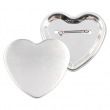 Pin Badges - Heart - 57x52mm - Bag of 20 units
