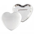 Chapas corazón alfiler 57x52mm - Bolsa de 20 uds