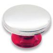 Magnet Badges with pink base - Ø25mm - Bag of 10 units