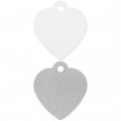 Sublimation Dog Tag - Heart - 30x35mm