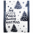 Cinta decorativa navideña con motivos en negro - Rollo de 60mm x 2m