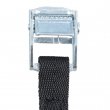 Black polyester strap with buckle 1.5x60cm - Bag of 50 pcs