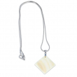 Sublimation Mother-of-pearl Pendant & Chain - Square