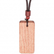Wooden Pendant Necklace for Engraving 22x51mm - Sandalwood
