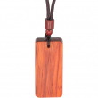 Wooden Pendant Necklace for Engraving 22x51mm - Rosewood