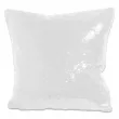 Cushion Cover with reversible sequins - Square - White/White