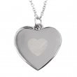 Sublimation Necklace with Heart Engraving - Double Heart Shape