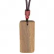 Collar colgante de madera para grabado 22x51mm - Vera