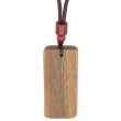 Collar colgante de madera para grabado 22x51mm - Vera