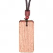 Collar colgante de madera para grabado 22x51mm - Sándalo