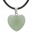 Jade Heart Necklace 20x20mm