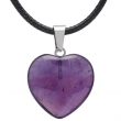 Fluorite Heart Necklace 20x20mm