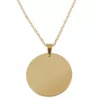 Collar medalla redonda Ø25mm para grabado - Oro
