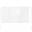 Tablier court sublimable en tissu sergé blanc