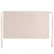 Tablier court sublimable en tissu simili lin