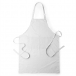 Delantal blanco largo doble bolsillo sublimable - Talla adulto