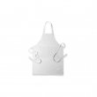 Delantal blanco largo doble bolsillo sublimable - Talla niño