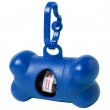 Dispensador de bolsas para perros forma hueso - Azul