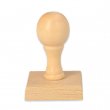 Wooden Stamp Square Handle - 45x45mm