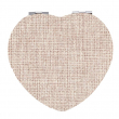 Sublimable Linen Coated Double Mirror - Heart