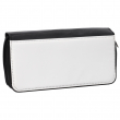 Petite trousse scolaire sublimable en similicuir noir