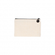 Trousse en tissu simili lin sublimable 15x10 cm