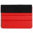 Mixed plastic and felt squeegee for vinyl application