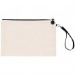Sublimation Pencil Case - Linen Look Fabric - Carry Strap - 23x16.5 cm