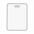 Étiquette pour bagage en bois MDF3 sublimable - Rectangulaire petit 6x8cm