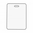 Étiquette pour bagage en bois MDF3 sublimable - Rectangulaire petit 6x8cm