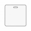 Étiquette pour bagage en bois MDF3 sublimable - Carré 7x7cm