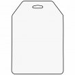 Étiquette pour bagage en bois MDF3 sublimable - Étiquette 7x10cm