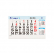 Faldilla calendario mensual 15 x 11 cm